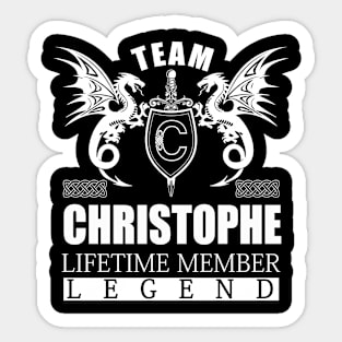 CHRISTOPHE Sticker